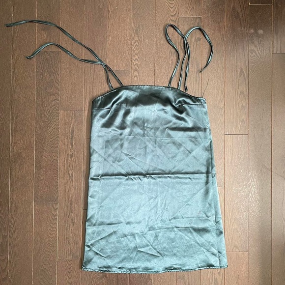 Urban Renewal Remnants Satin Tie-Shoulder Slip Dress - Picture 2 of 2